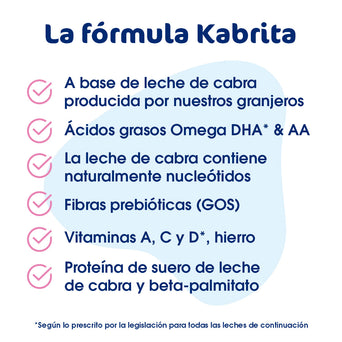 Kabrita Etapa 2 (6 a 12 meses) - 800g - Pack x 6